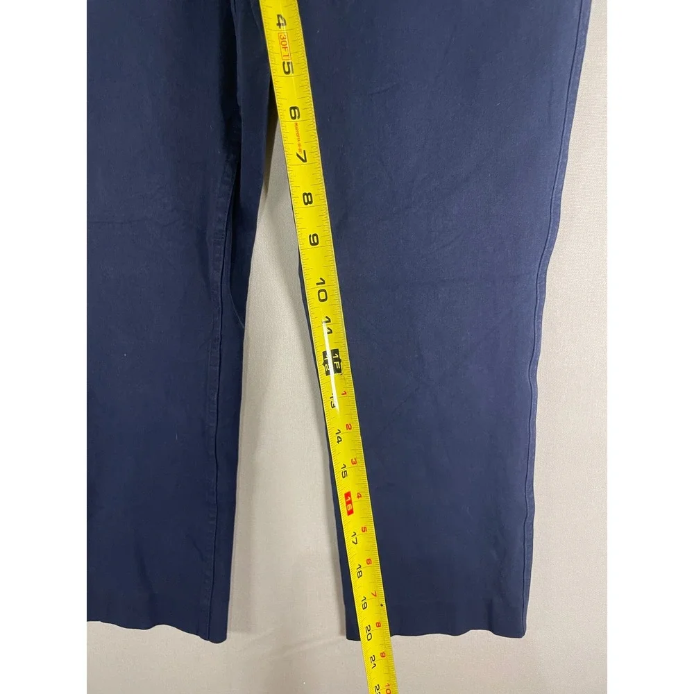 Banana Republic Sloan Slim Navy Blue‎ Stretch Cotton Blend Dress Pants 6